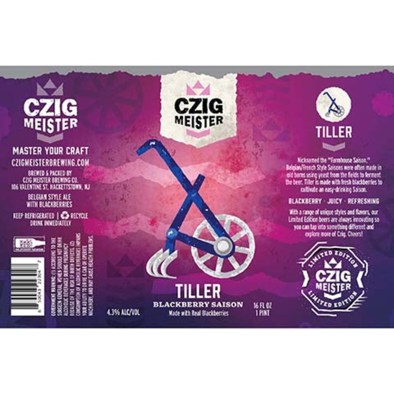 Czig Meister Tiller Saison Ale 16OZ SINGLE CAN