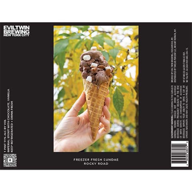 Evil Twin Freezer Fresh Sundae Rocky Road Imperial Stout 16OZ SINGLE CAN