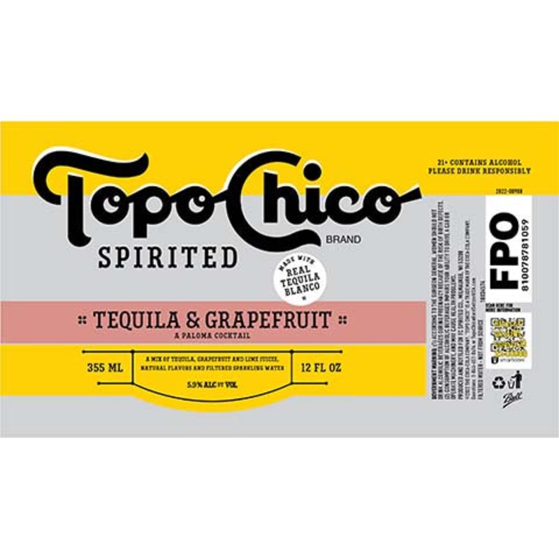Topo Chico Grapefruit Paloma 12OZ SINGLE CAN
