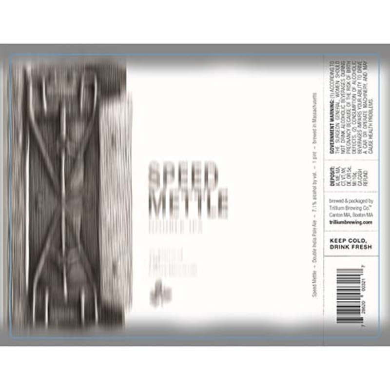 Trillium Speed Mettle DIPA 16OZ SINGLE CAN
