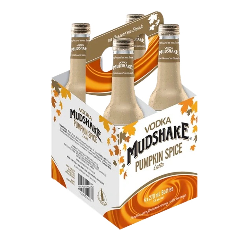 VODKA MUDSHAKE PUMPKIN SPICE 270ML 4PK BT @ Emerald Hills [1027870] 1080 ml