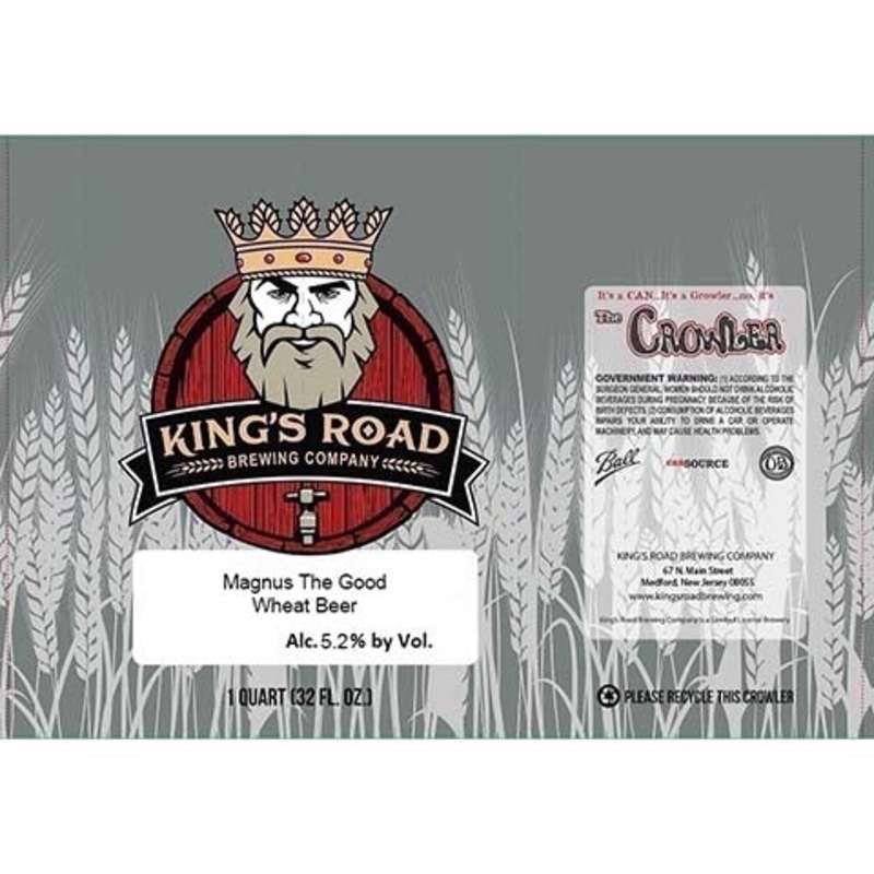 King's Road Magnus The Good Wheat Beer 32OZ SINGLE CAN