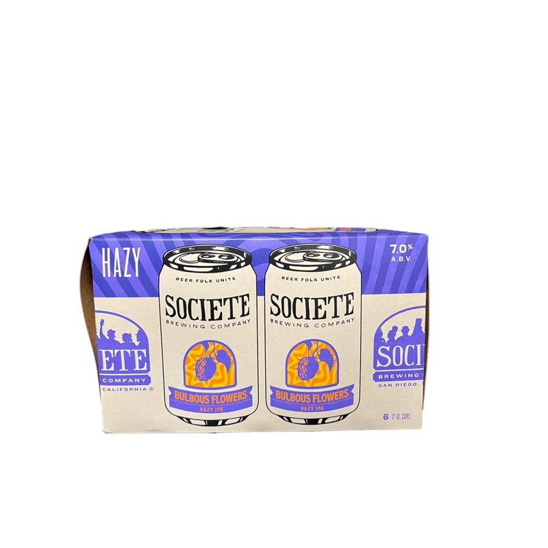 Societe Bulbous Flowers Hazy IPA 6 Pack Cans
