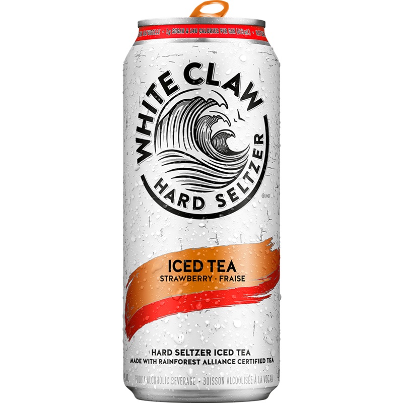 WHITE CLAW HARD SELTZER ICED TEA STRAWBERRY 473ML CAN @ Red Deer [1045527] 473 ml