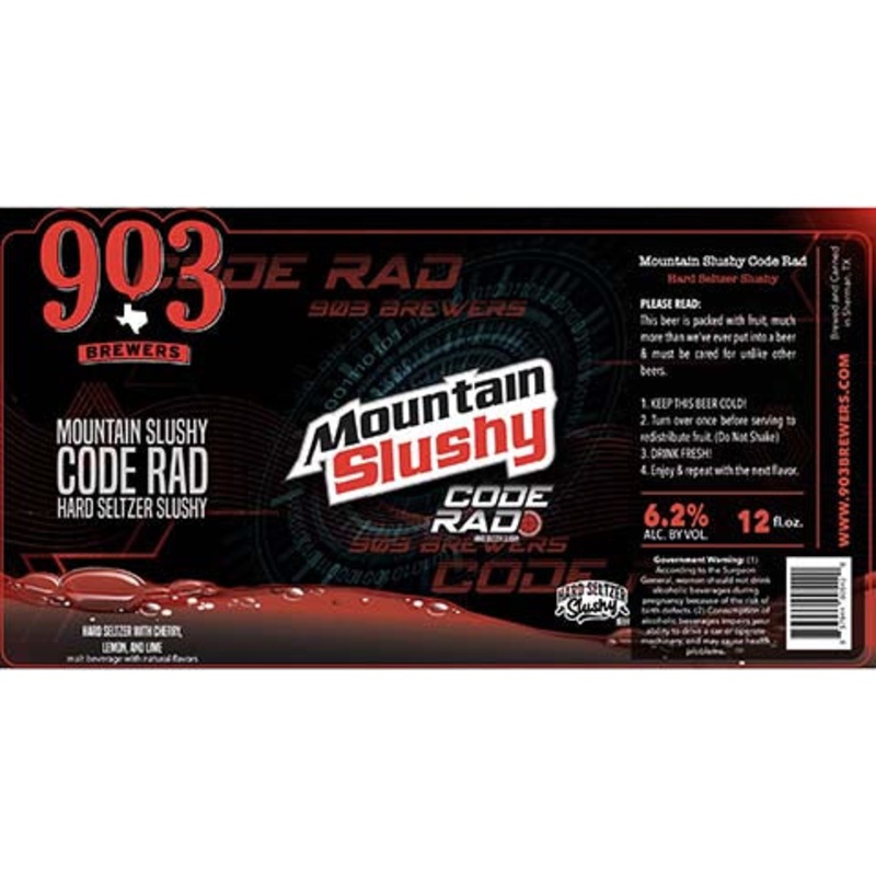 903 Brewers Mountain Slushy Code Rad Hard Seltzer Slushy 12OZ SINGLE CAN