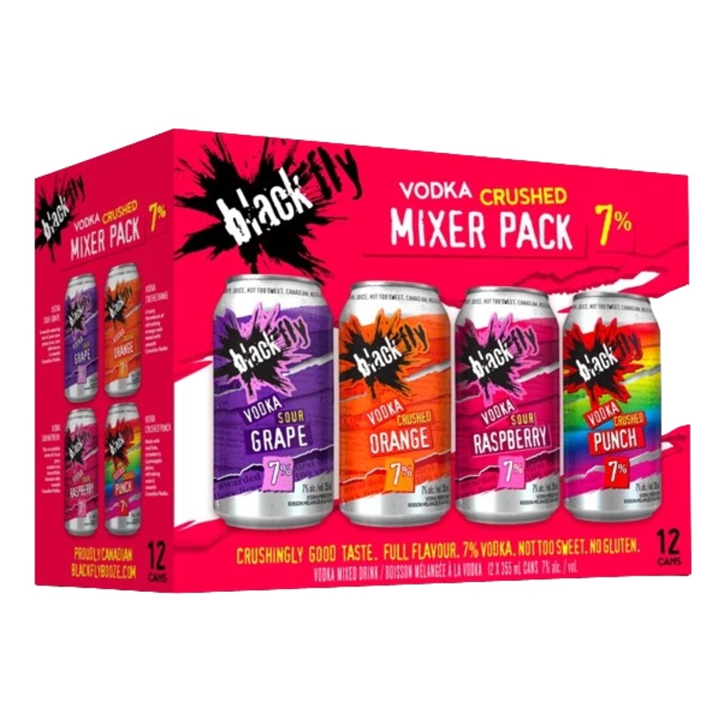 BLACK FLY VODKA SOUR CRUSHED MIXER 355ML 12PK CAN @ Red Deer [1033713] 4260 ml