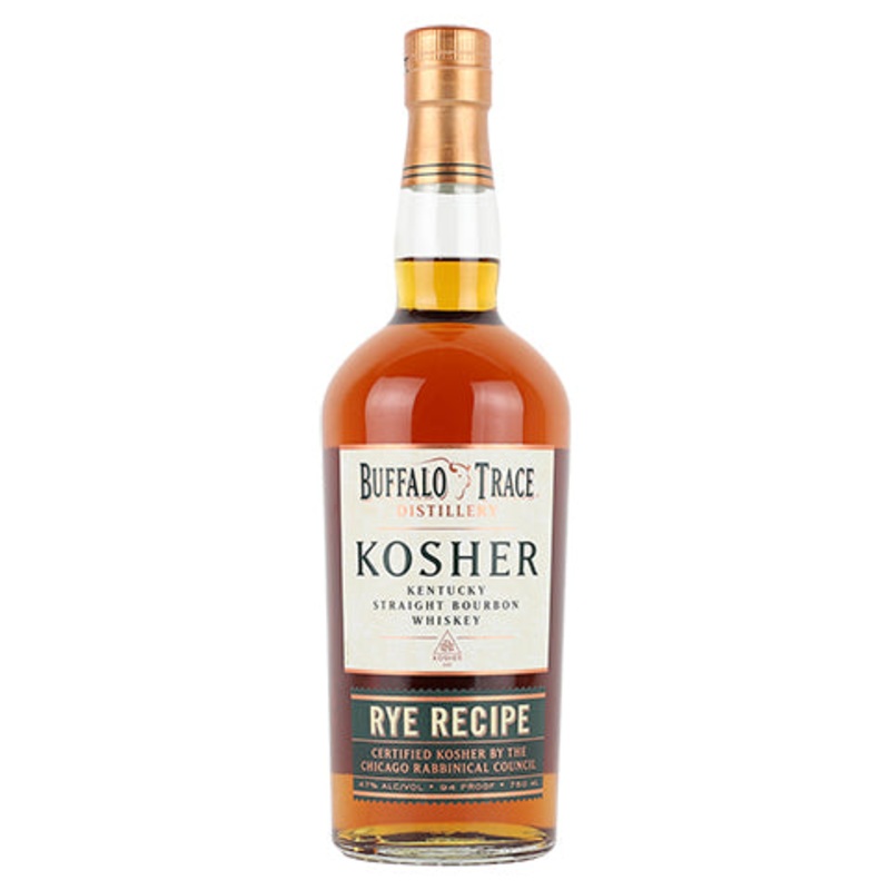 Buffalo Trace Kosher  Rye Recipe Kentucky Straight Bourbon Whiskey 750ML BTL