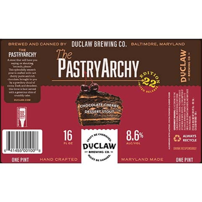 Duclaw Chocolate Cherry Dessert Stout 16OZ SINGLE CAN