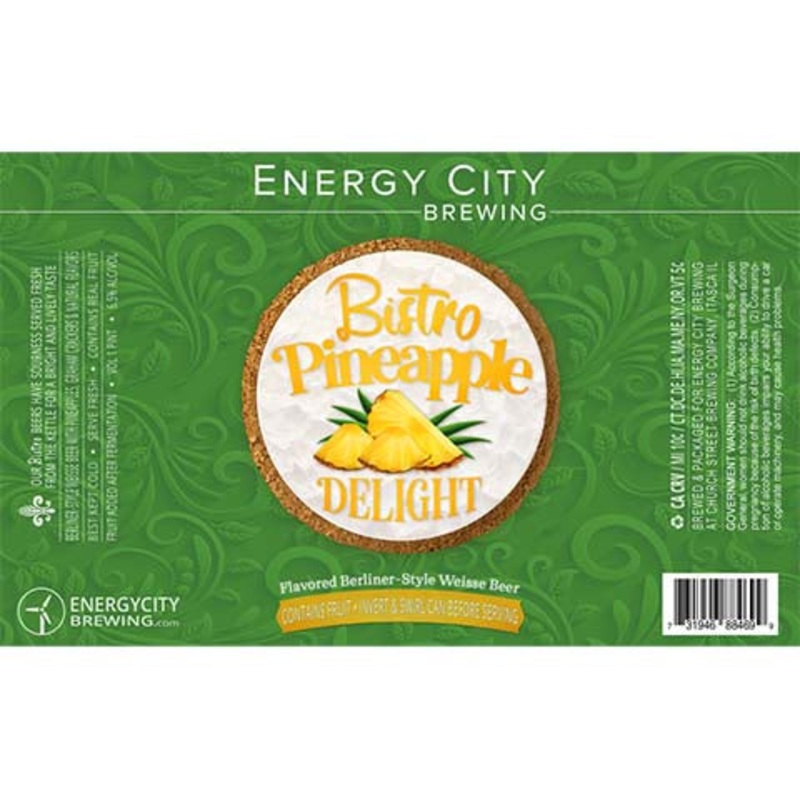 Energy City Bistro Pineapple Delight Sour 16OZ SINGLE CAN