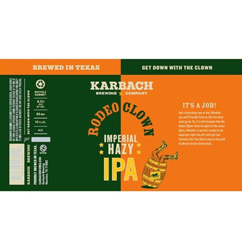 Karbach Rodeo Clown Imperial Hazy IPA 12OZ SINGLE CAN