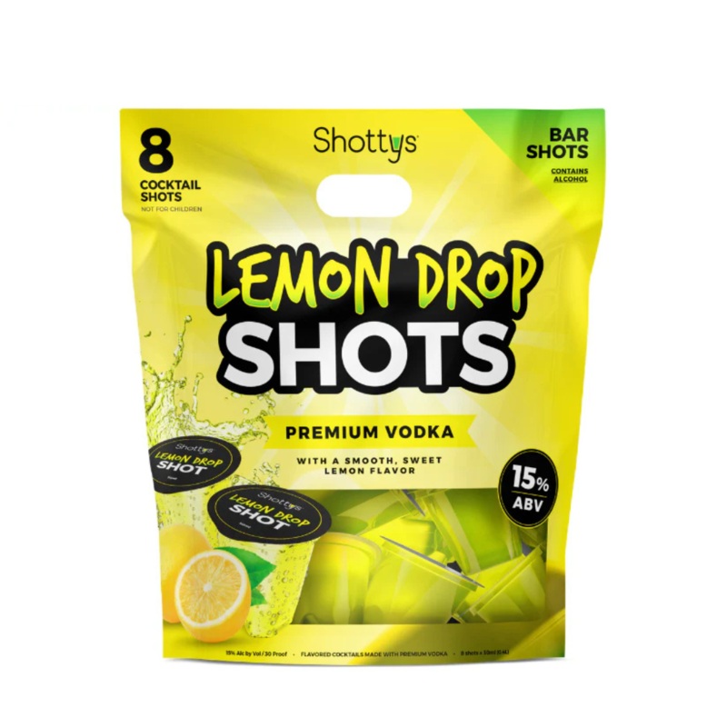 Shottys Lemon Drop Vodka Shots (8 Shots)