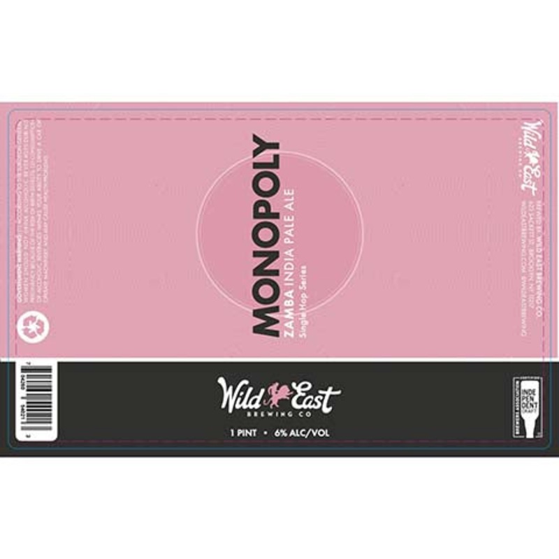Wild East Monopoly Zamba IPA 16OZ SINGLE CAN