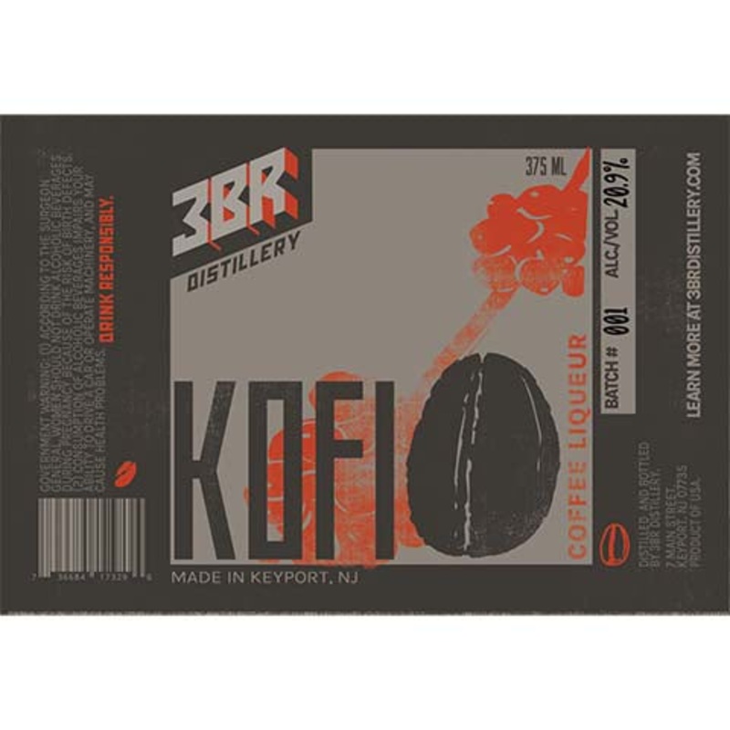 3BR Kofi Coffee Liqueur 375ML BTL