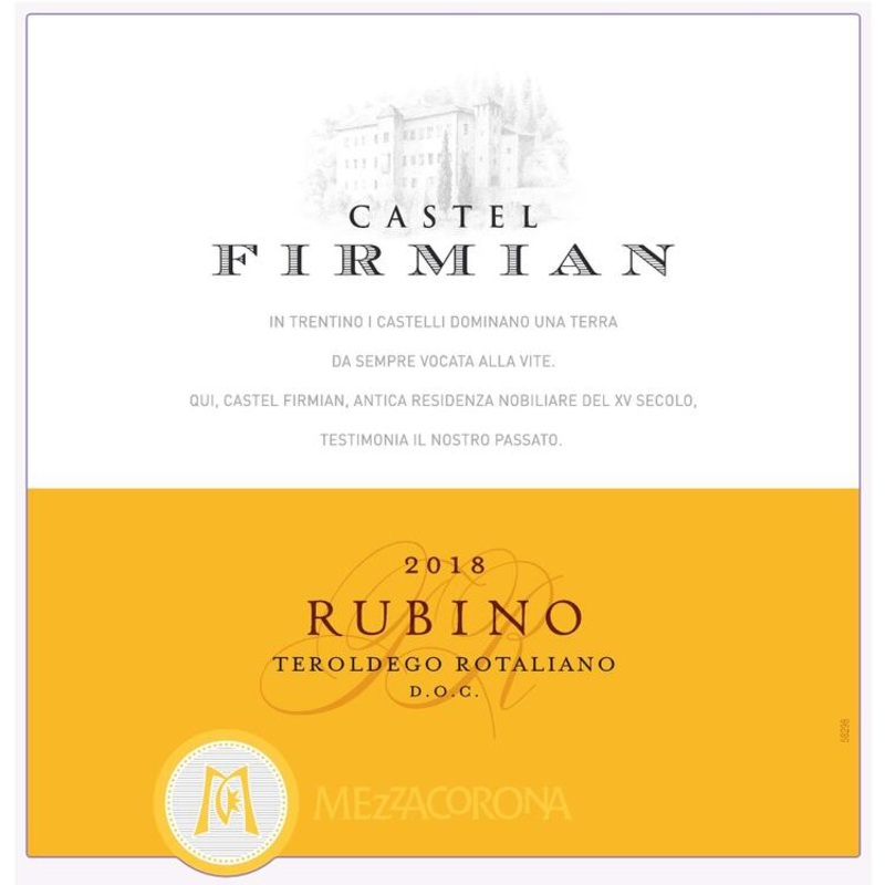 Castel Firmian Teroldego Rotaliano Rubino 750ML 750ML