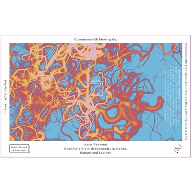 Commonwealth Neon Weekend Gose Style Ale 16OZ SINGLE CAN