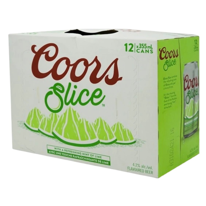 COORS SLICE LIME 355ML 12PK CAN @ Red Deer [1023070] 4260 ml