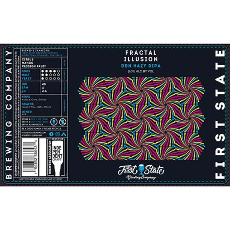 First State Fractal Illusion DDH Hazy DIPA 16OZ SINGLE CAN
