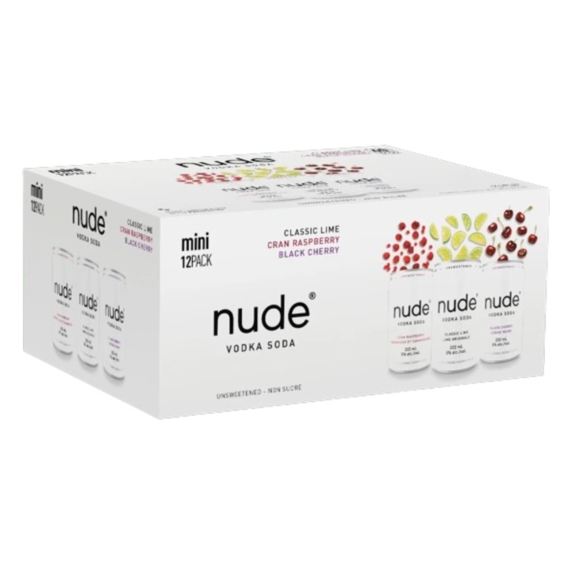 NUDE VODKA SODA MINI MIXER 222ML 12PK CAN @ Kelowna [1052021] 2664 ml