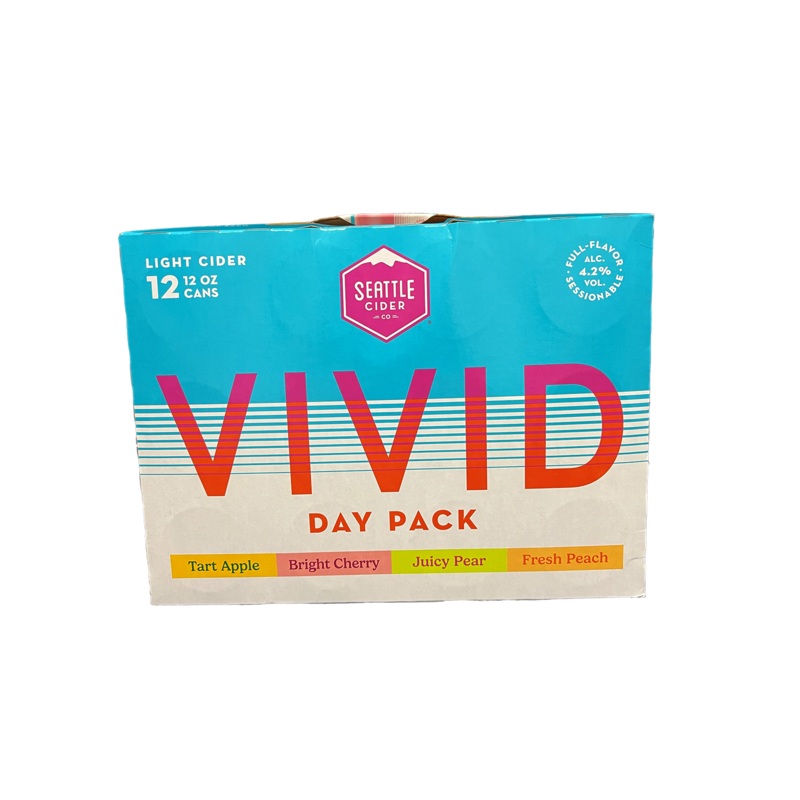 Seattle Cider Vivid Day Pack Variety 12 Pack Cans