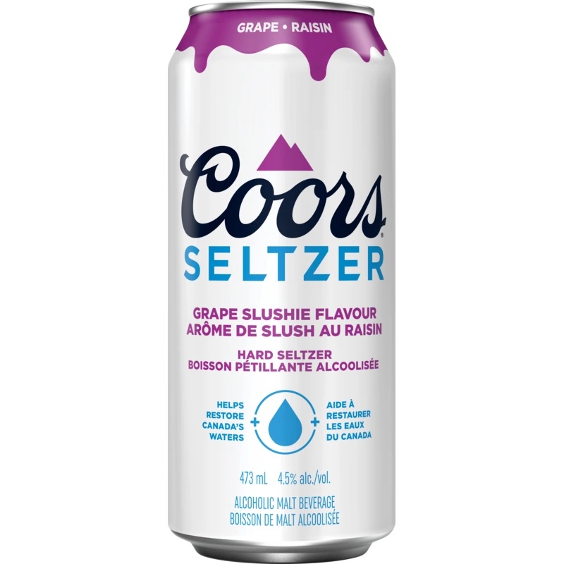COORS SELTZER GRAPE SLUSHIE 473ML CAN @ Emerald Hills [1057136] 473 ml