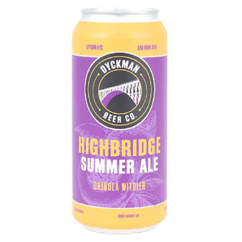 Dyckman Highbridge Summer Ale Chinola Witbier 16OZ SINGLE CAN