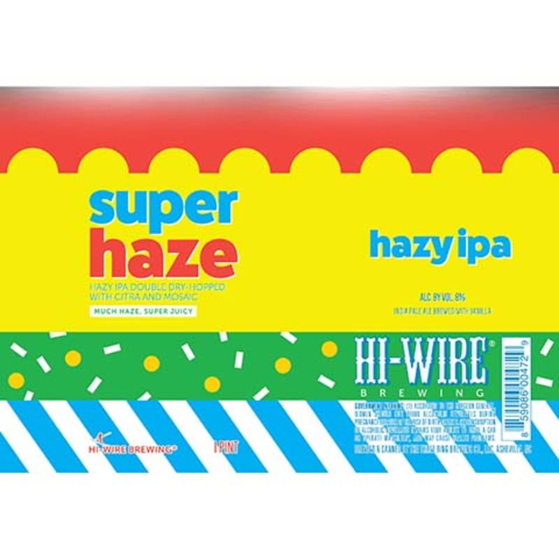 Hi-Wire Super Haze Hazy IPA 16OZ SINGLE CAN