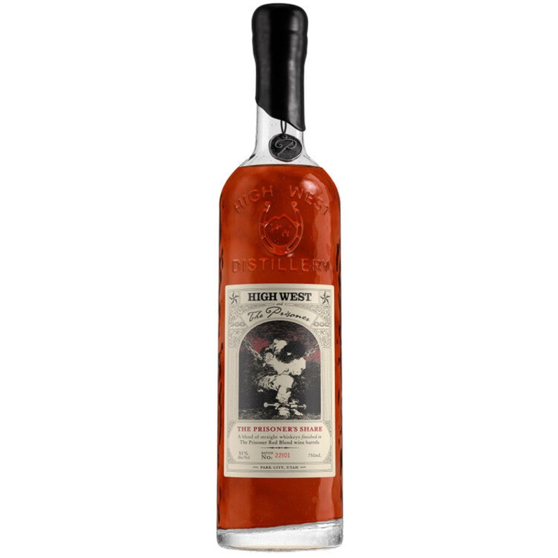 HIGH WEST BLENDED WHISKEY THE PRISONER'S SHARE 102 750ML 750ML