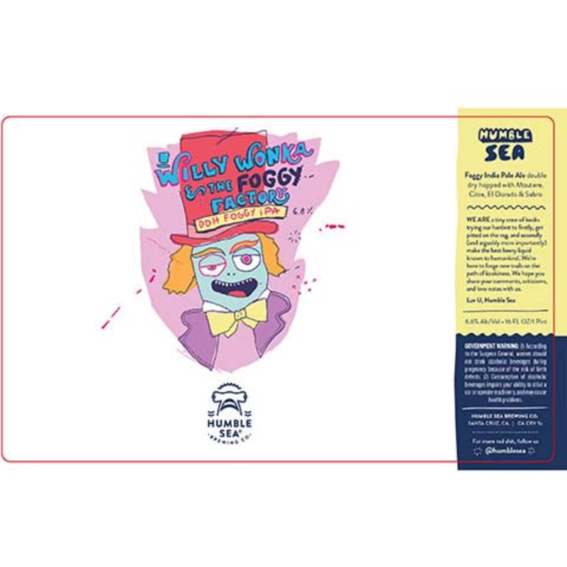 Humble Sea Willy Wonka & The Foggy Factory IPA 16OZ SINGLE CAN