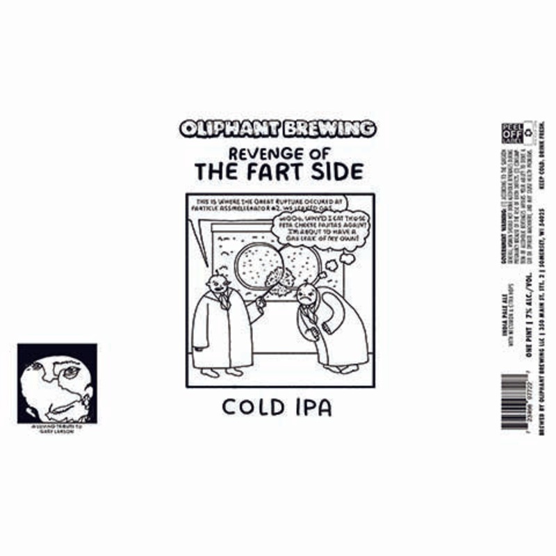 Oliphant Revenge of the Fart Side Cold IPA 16OZ SINGLE CAN