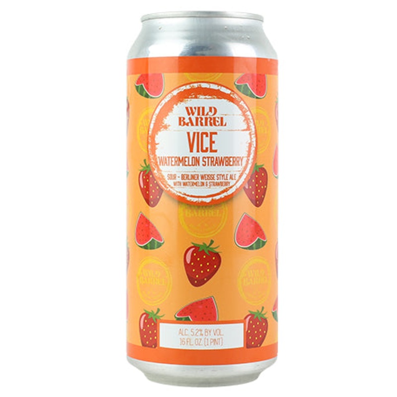 Wild Barrel Vice Watermelon Strawberry Sour 16OZ SINGLE CAN