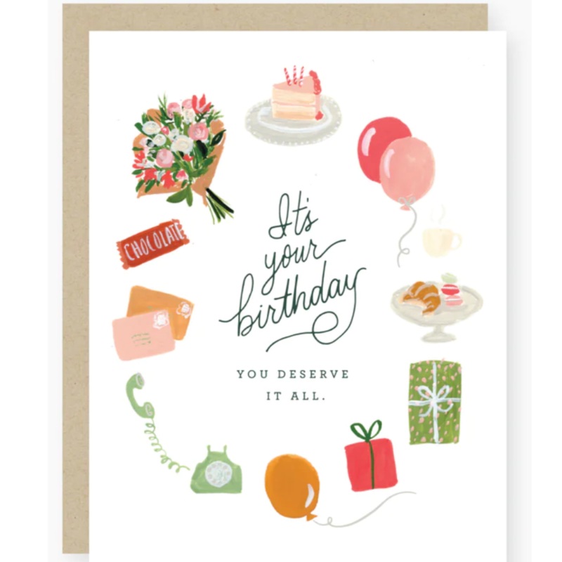 2021 Co. You Deserve It All Birthday Card