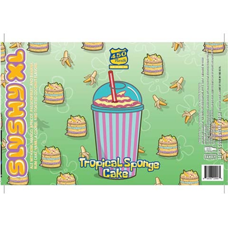 450 North Slushy XL Tropical Sponge Cake Sour Ale 16OZ SINGLE CAN