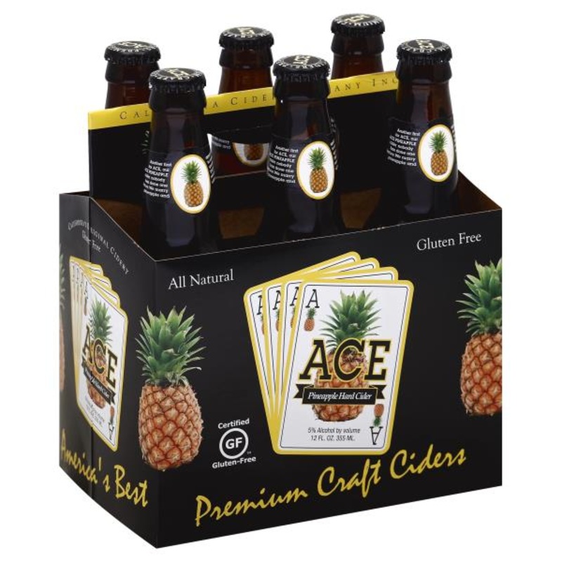 ACE PINEAPPLE HARD CIDER 6 BTL