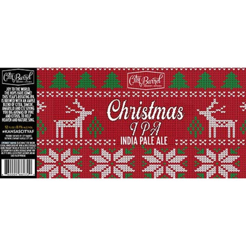 City Barrel Christmas IPA 12OZ SINGLE CAN