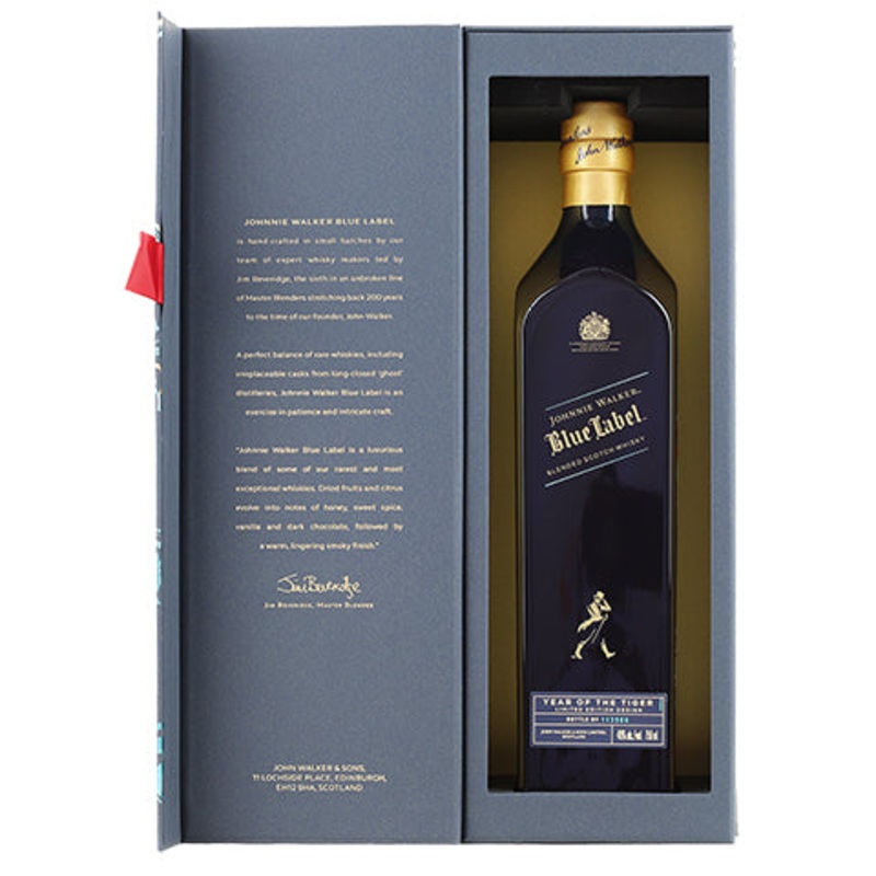 Johnnie Walker Blue Label Year Of The Tiger Limited Edition Blended Scotch Whisky 750ML BTL