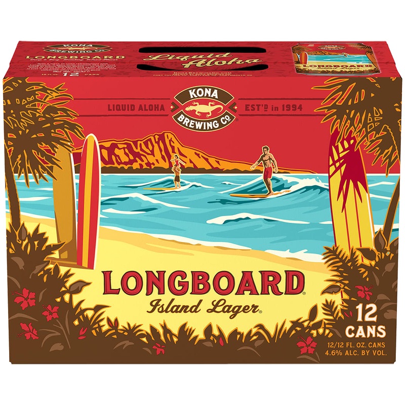 Kona Longboard Island Lager 2x 12 Pack (12 oz Cans)