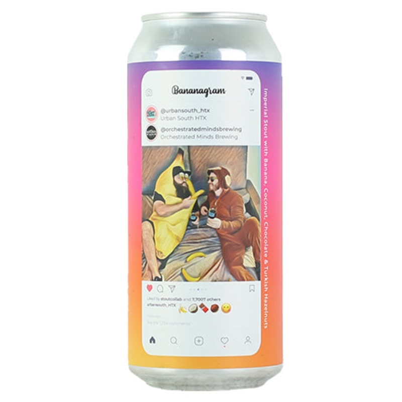 Urban South HTX/Orchestrated Minds Bananagram Stout 16OZ SINGLE CAN