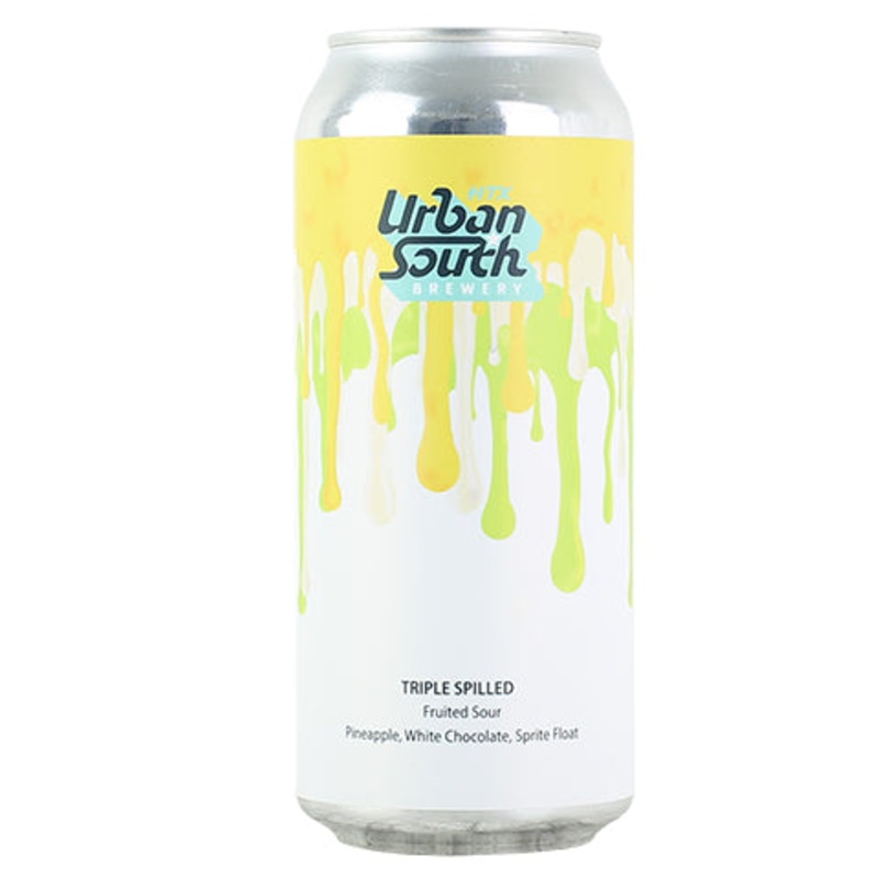 Urban South Triple Spilled: Pineapple, White Chocolate, Sprite Float Sour Ale 16OZ SINGLE CAN