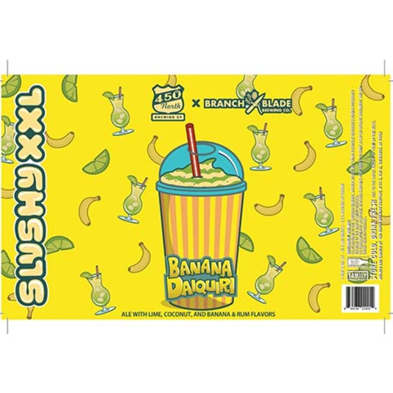 450 North/Branch Blade Banana Daiquiri Slushy XXL Sour Ale 16OZ SINGLE CAN