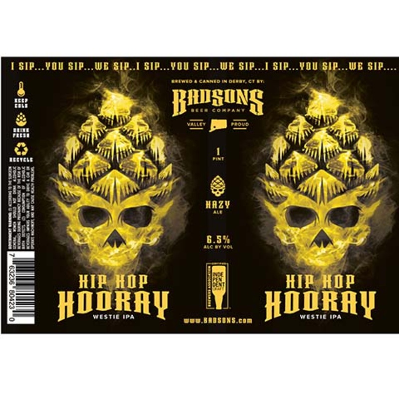 Badsons Hip Hop Hooray Westie IPA 16OZ SINGLE CAN