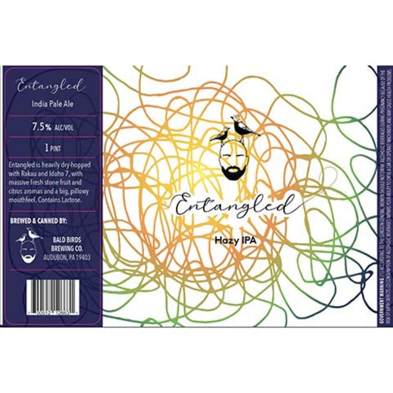 Bald Birds Entangled Hazy IPA 16OZ SINGLE CAN