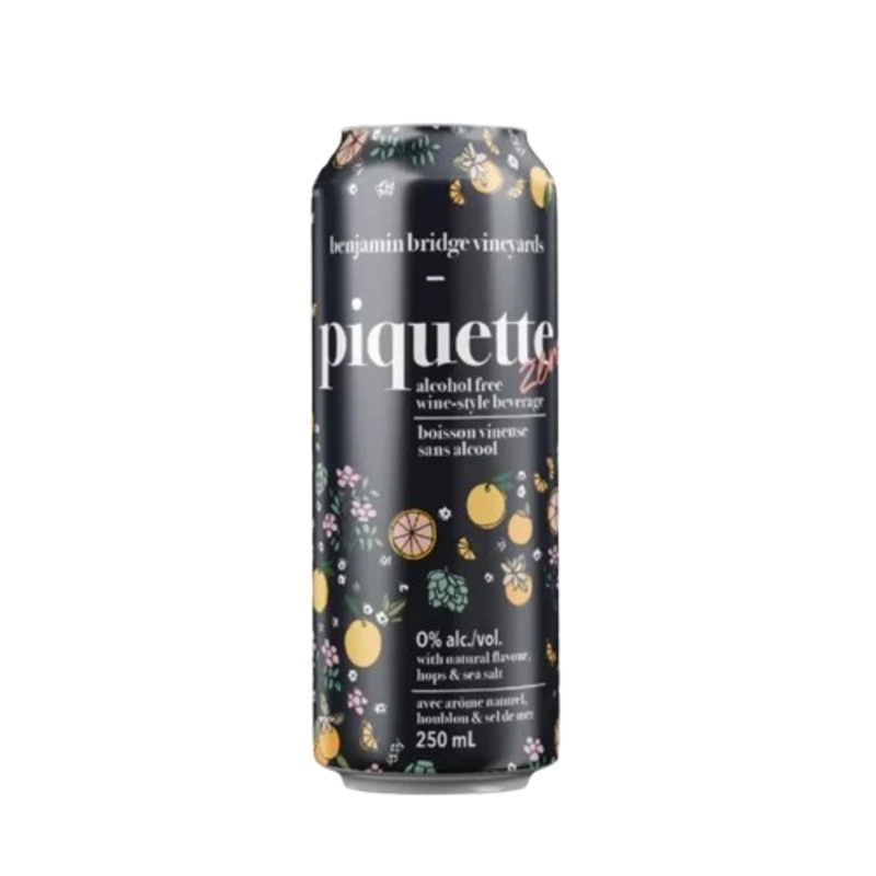 BENJAMIN BRIDGE PIQUETTE ZERO NON ALC 250ML CAN @ Sage Hill [1036707] 250 ml