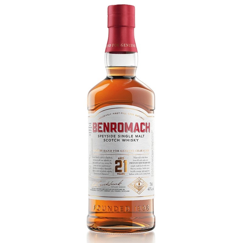 Benromach 21 Year Old Speyside Single Malt Scotch Whisky 700ML BTL