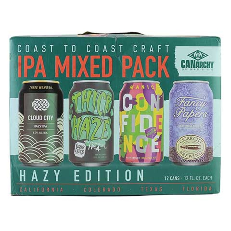 Oskar Blues Canarchy Coast To Coast IPA Mixed Pack (Hazy Edition) 12PK 12OZ CAN