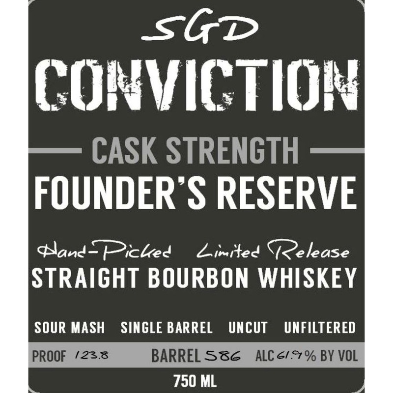 Southern Grace Conviction Cask Strength Founders Reserve Bourbon