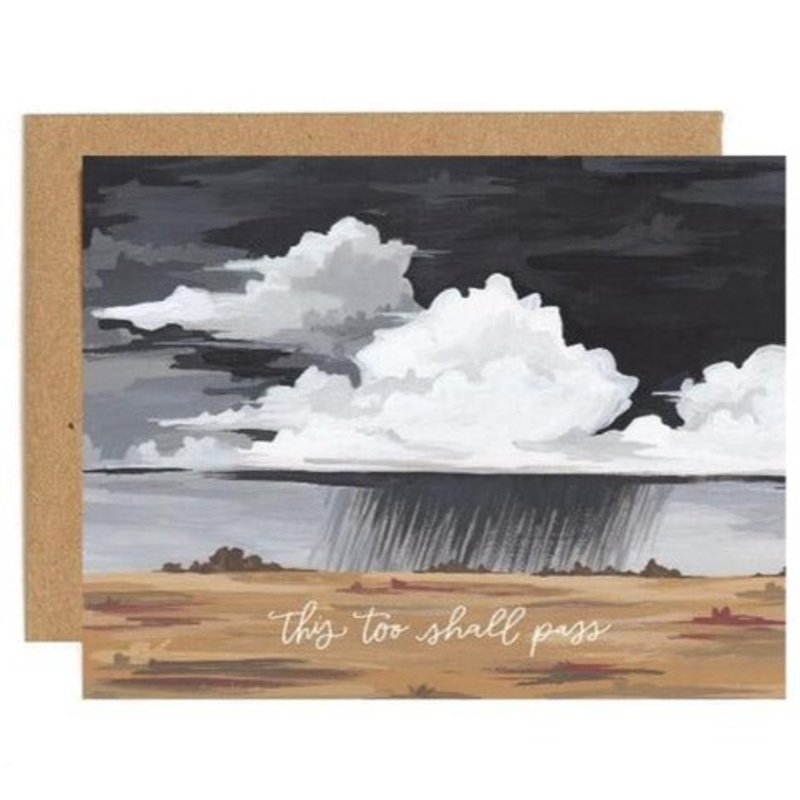 1Canoe2: This Too Shall Pass Storm Sympathy Card