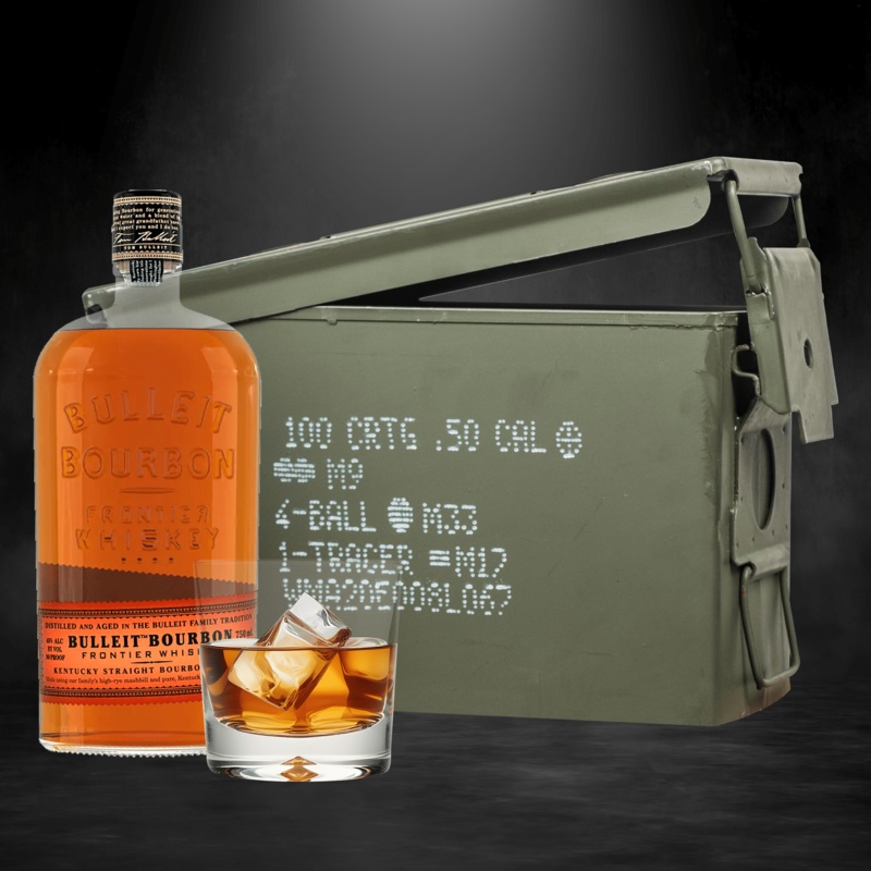 Bulleit Bourbon Ammo Can Gift Set