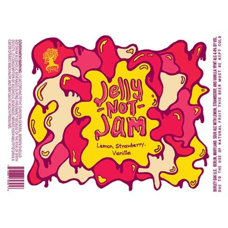 Burley Oak Jelly Not Jam (Lemon, Strawberry, Vanilla) 16OZ SINGLE CAN