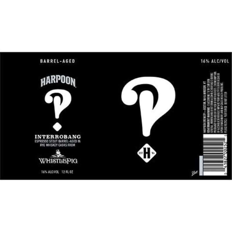 Harpoon Barrel-Aged Interrobang Stout 12OZ SINGLE CAN