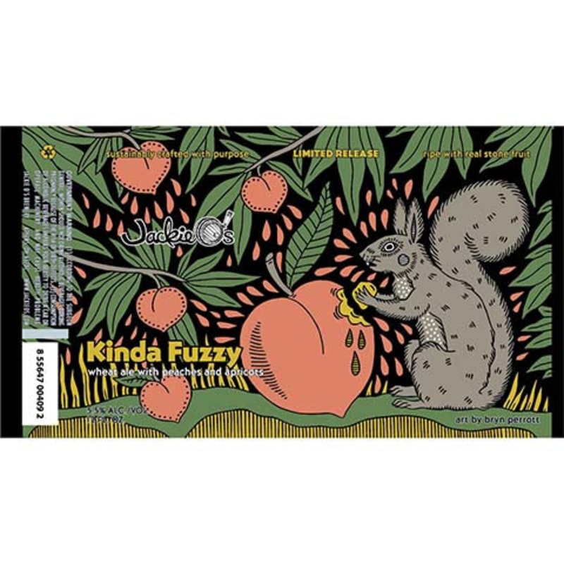 Jackie O's Kinda Fuzzy Wheat Ale 12OZ SINGLE CAN